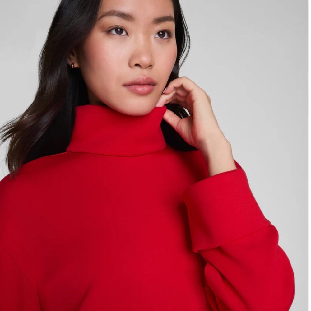 AE Turtleneck Mini Dress Red - Picture 3 of 3